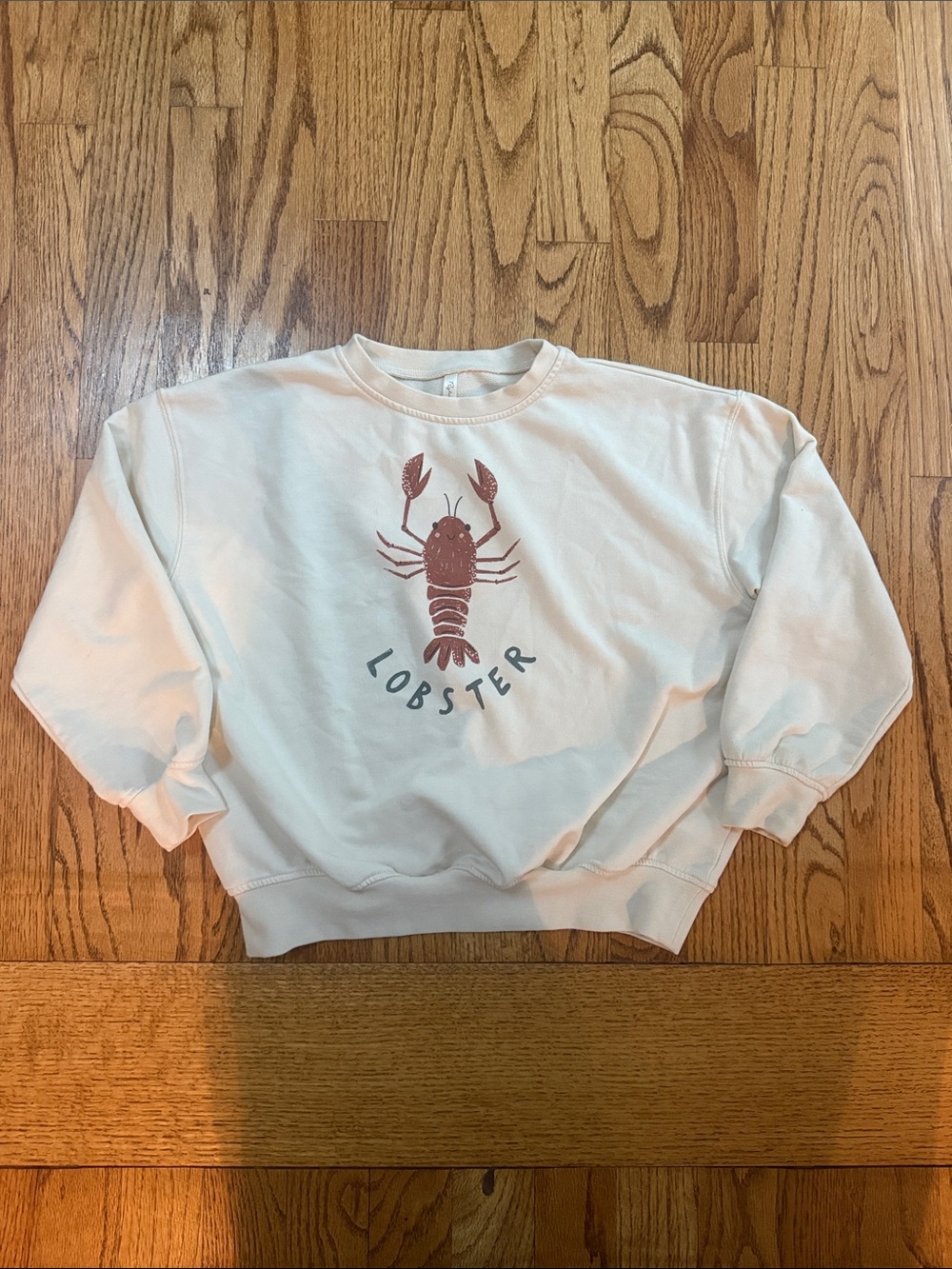 Rylee + Cru Cream Crewneck with Lobster Graphic
